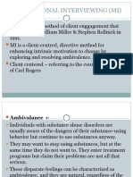 MOTIVATIONAL INTERVIEWING - Topic 8