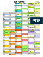 Calendario 2024 Potosí