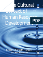 The Cultural Context of Human Resource Development by Carol D. Hansen, Yih-Teen Lee