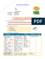 D1 A1 SESIÓN COM. Dialogamos para Conocernos Más.