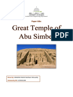 The Great Temple of Abu Simbel