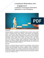 Theoretical Foundations of Employee Motivation and Practical Application in The Workplace