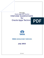 Interview Questionnaire - Technical