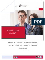 Master en Direccion de Hospitales Gerencia de La Salud