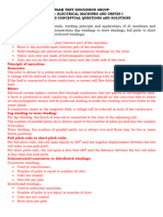 DC Machines Conceptual Qtns and Solutions