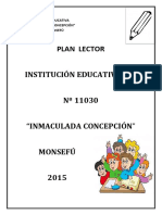 Plan Lector Institución Educativa #11030 "Inmaculada Concepción" Monsefú 2015