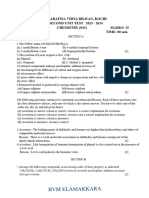 XII - Second Unit Test - CHEMISTRY