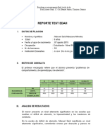 Reporte TEST EDAH