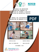 Manual para La Elaboración de Muebles de Madera MINED