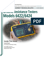 "Watts Current" Technical Bulletin... Ground Resistance Testing Models 6422 & 6424 - Chauvin Arnoux