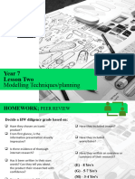 Lesson 02 - Modelling Techniques Planning