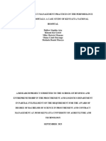 Impacts of Contract Management Practices On The Performance of Referral Hospitals: A Case Study of Kenyatta Hospital