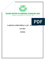 Labour and Industrial Law II