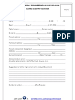 Common Alumni Registration Form