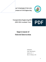 Improvement of Selected Intersection Report