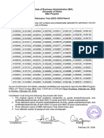 BBA Final Result - 2024