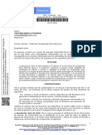 Tránsito - Orden de Comparendo Único Nacional. 20201340395571 CRISTIAN VARELA FITZGERAL