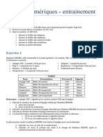 1 - Calculs Numeriques - Entrainement