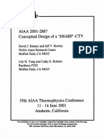 AIAA. Kinney, D. Conceptual Design of A Sharp-CTV (HGV) (RTN)