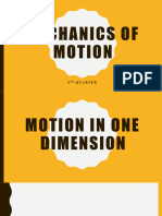 Motion in One Dimension