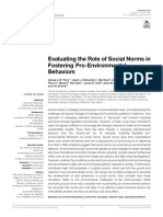 Evaluating The Role of Social Norms in Fostering P