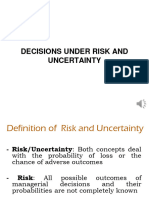 Chapter 6b Decision Making Under Risk Buncertainty