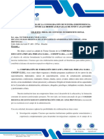 Solicitud de Convenio Interisntitucional Colegio Regional de Licenciados en Administracion - Corlad Lima Provincias 2024