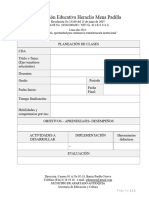 Formato de Planeación Bachillerato 2024