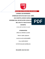 Informe Final Rotación Clinico Quirurgica