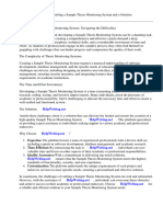 Sample Thesis Monitoring System