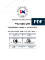 CNA-P-04. Procedimiento General de La Acreditación