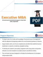 Executive MBA 2011 13