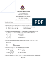 Calulus Mid Paper