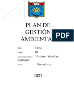 Plan de Gestion Ambiental