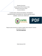 Alteraciones Lipídicas Secundaria A Tratamiento Antirretroviral en Pacientes VIH. Centro Sanitario Santo Domingo. Agosto 2018 - Enero 2019