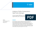 An Sulfur Compounds in Hydrogen GC SCD 5994 5864en Agilent