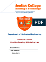 MDM Lab Manual OU Machine Drawing 