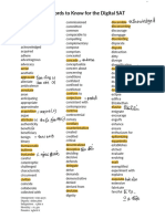 550 Words To Know For The Digital SAT