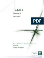 Lectura 6 - Gestionar en Pos de La Calidad Educativa