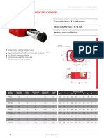 Hydraulic Cylinders: Hps - Single Acting Low Height Pad Cylinders