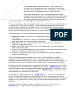 Master Thesis Report Structure PDF