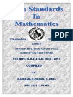 Ecz Maths p2 2023 - 2016 by Mr. KDC