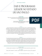 Artigo - Hospitais e Programas de Qualidade No Estado de São Paulo