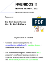 Presentación Cursillo de Ingreso 2023