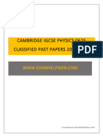 IGCSE Physics 0625 - Paper 2 Classified Questions 2018 2022 v2 1