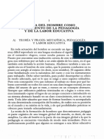 La Idea Del Hombre Como Fundamento de La Pedagogia y de La Labor Educativa - Edith Stein