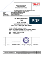 ML-01 Work Procedure For Row Survey