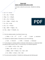 Worksheet Redox