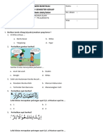 Soal PTS PAI Kelas 3 Genap K13