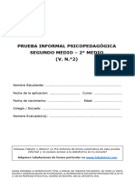 Prueba - Inf - Psicopedagogivo Segundo Medio